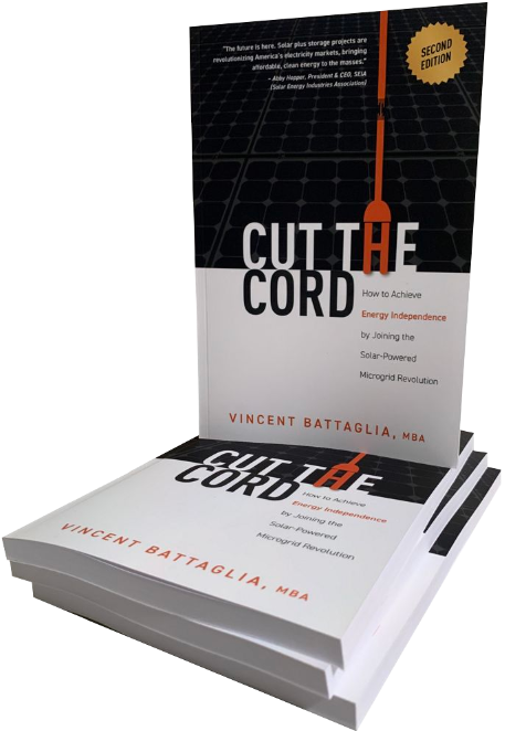 Cut the Cord display copy standing above a stack of paperback copies