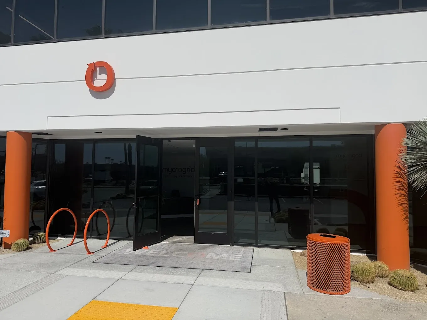 Mycrogrid headquarters entrance in Palm Desert